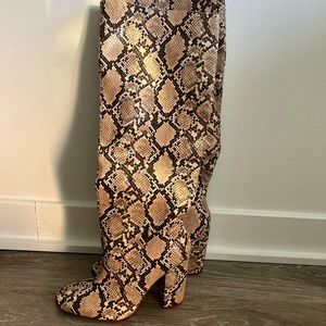 Zara Snakeskin Boots